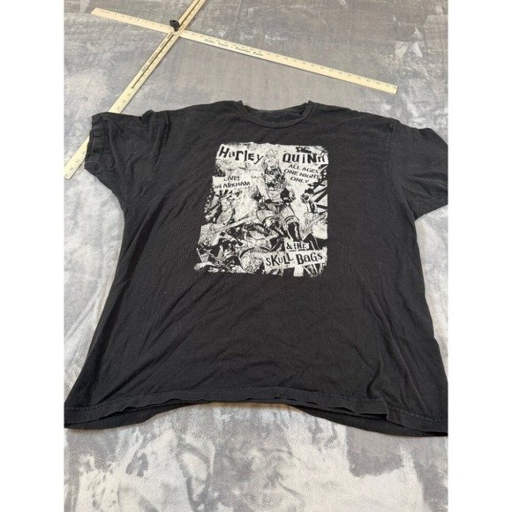 Harley Quinn Live in Arkham Concert Poster Graphic T-Shirt‎ DC Comics Mens XL